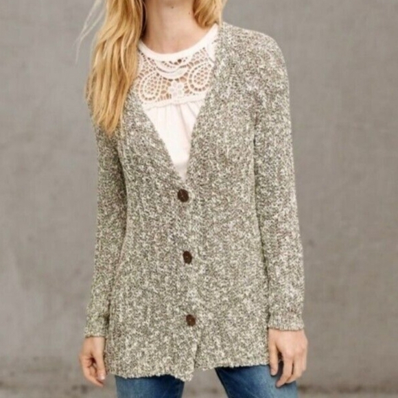 Anthropologie Angel of the North Button-front Cardigan Sz S - Picture 1 of 12